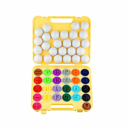 26 Number + Math Eggs - Matching STEM Toy