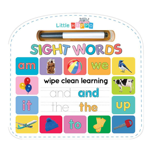 Write & Wipe Sight Words - Children's Wipe + Clean - Educational